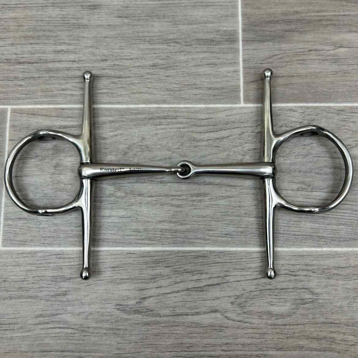 Korsteel Single Joint Full Cheek Gag Bit 5.5"