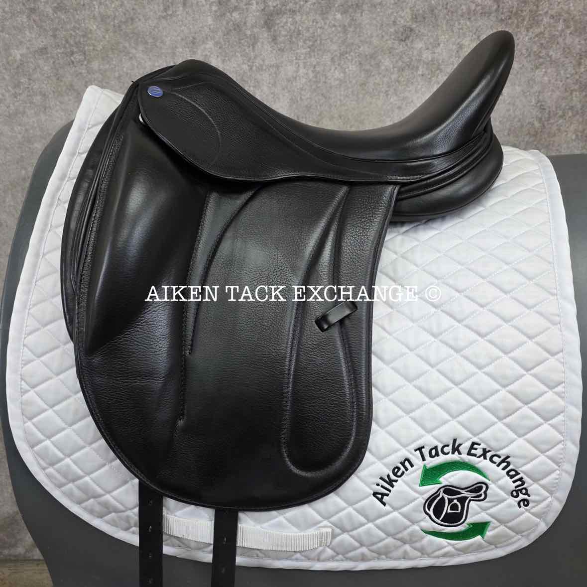 2023 Dynamic Equilibrium Monoflap Dressage Saddle, 18" Seat, Dynamic Polymer Tree, Foam Panels