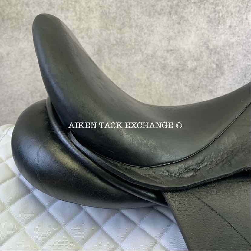 2008 Custom Saddlery Wolfgang Solo Dressage Saddle, 17.5" Seat, Adjustable Tree, Wool Flocked Panels, Buffalo Leather