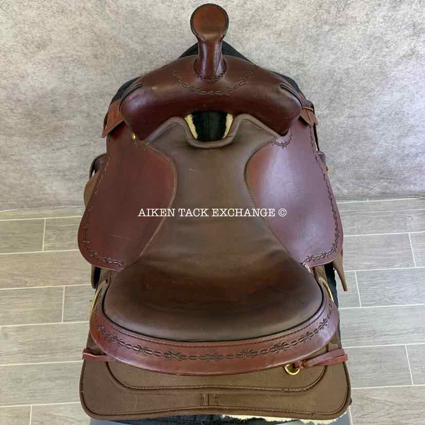 2016 Circle Y High Horse 6921 Driftwood Cordura Trail Western Saddle, 15" Seat, Wide Tree - Full QH Bars
