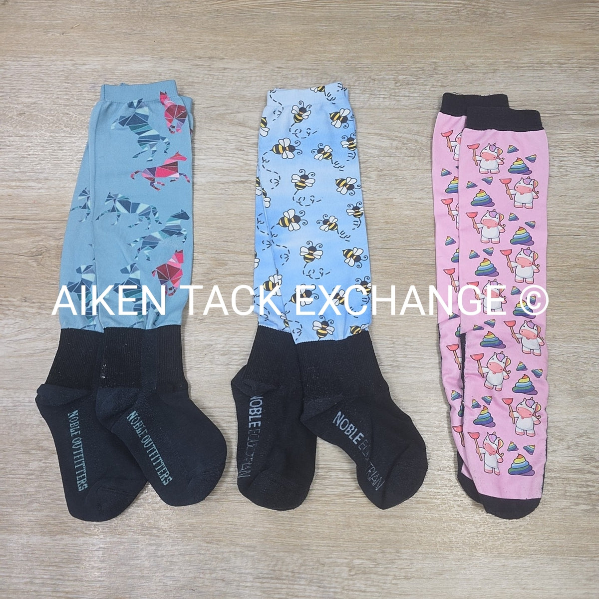 BARGAIN BUNDLE: 2 Noble Equestrian, 1 Dreamers & Schemers Socks, Youth Size