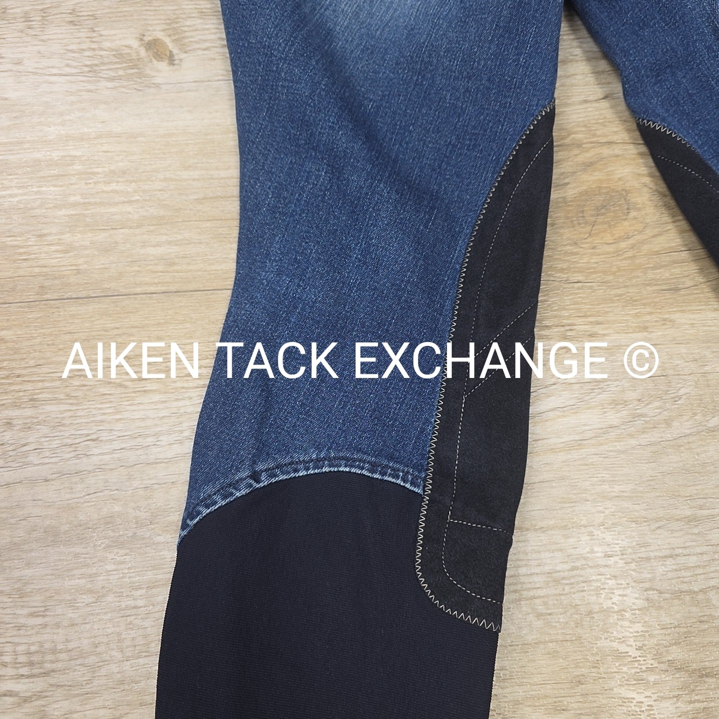 Ariat Denim Knee Patch Breeches, Size 26 R