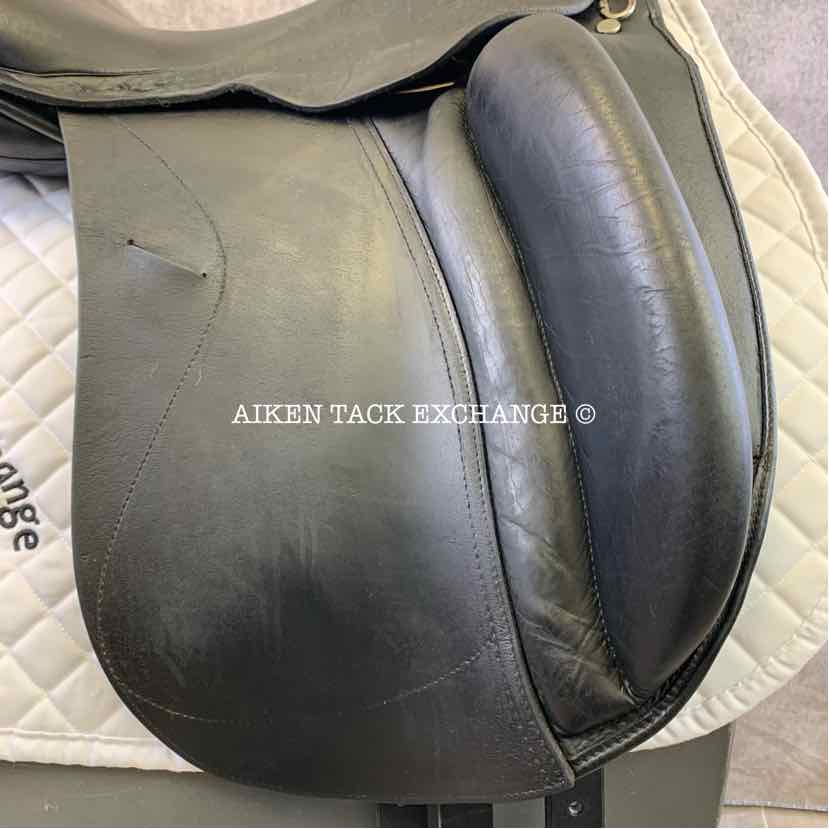 2008 Custom Saddlery Wolfgang Solo Dressage Saddle, 17.5" Seat, Adjustable Tree, Wool Flocked Panels, Buffalo Leather