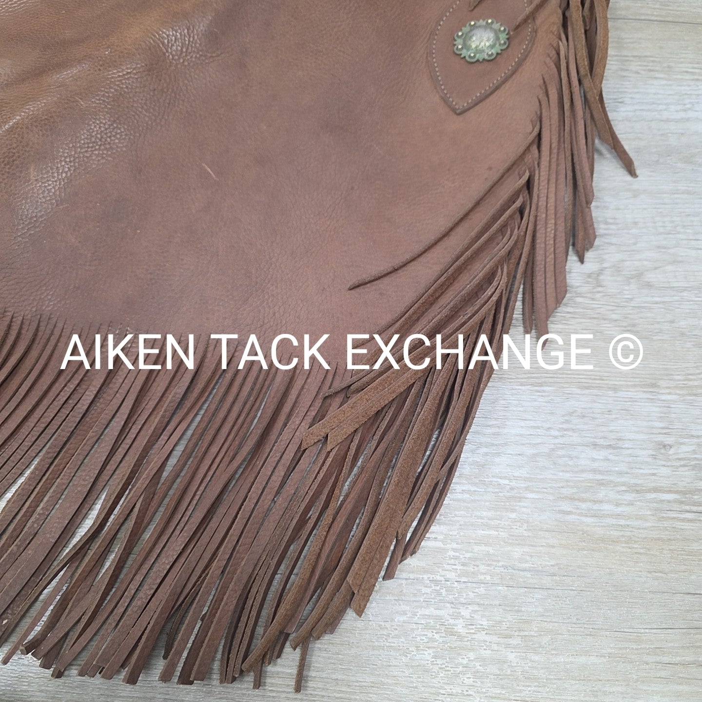 Dakota Territory Leather Fringe Chaps, S/M