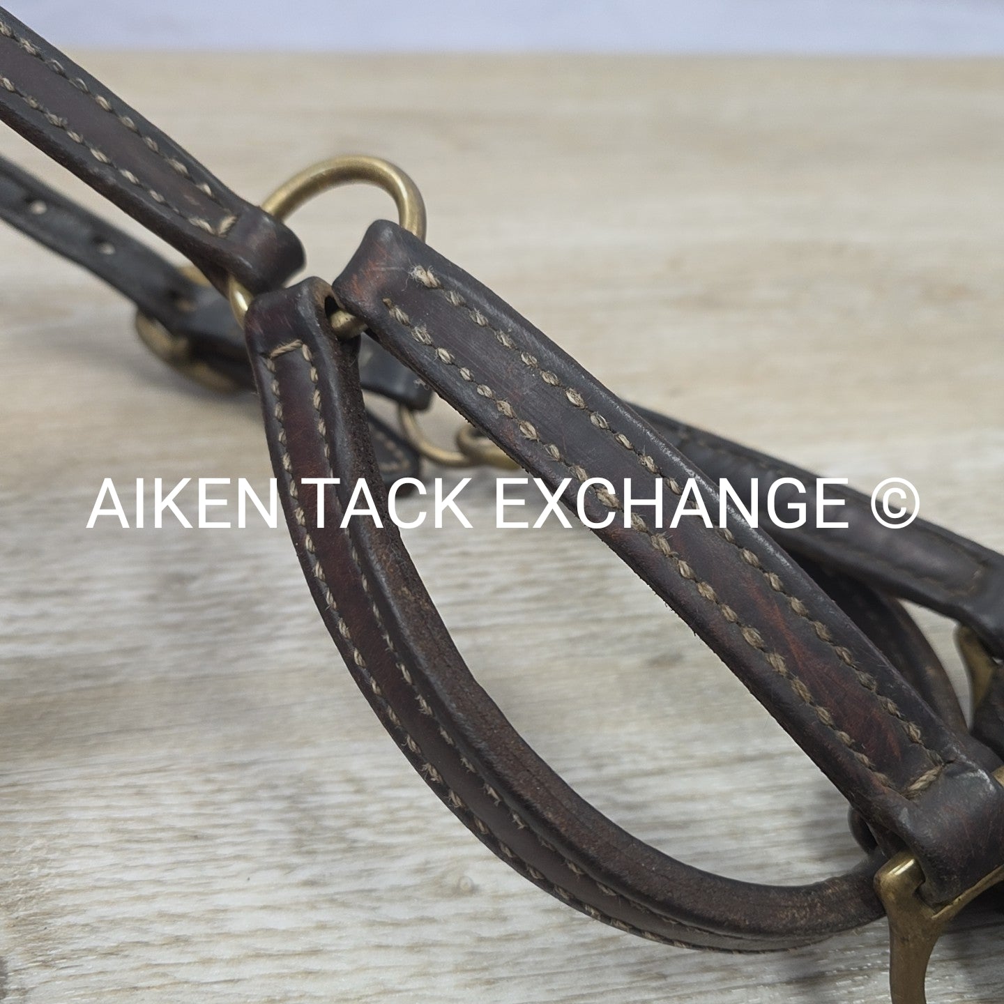 BARGAIN BUNDLE: 2 Leather Halters with 1 Leather Lead, Size Cob