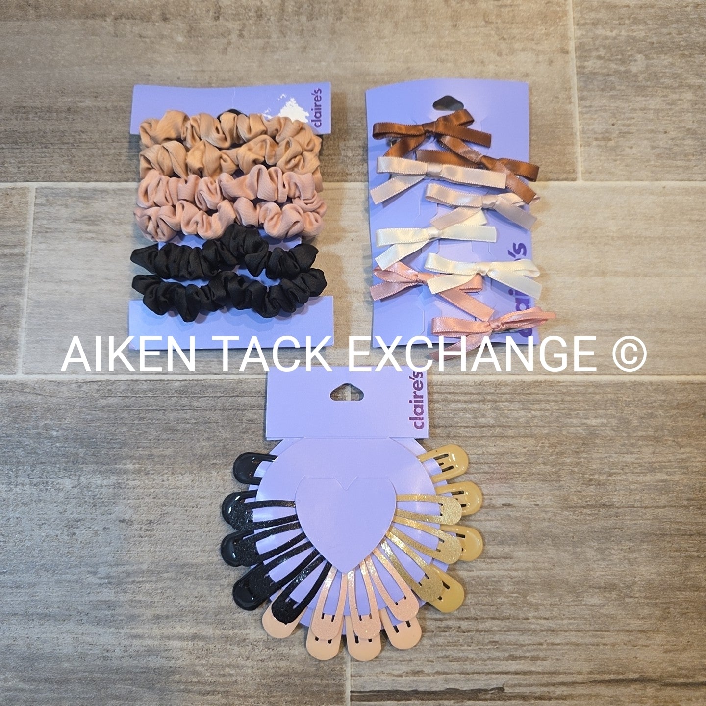 Claire's Hair Tie + Hair Clip Bundle