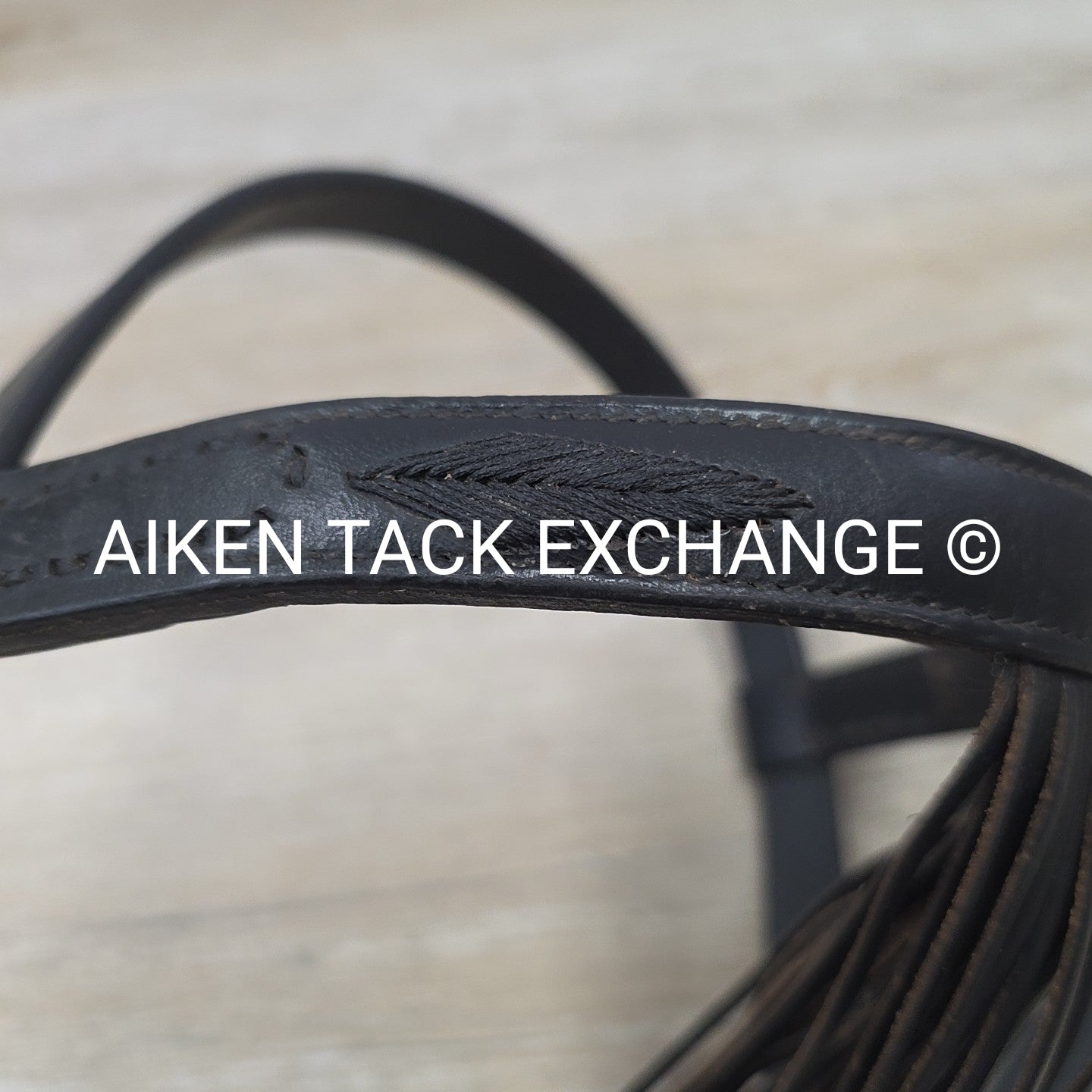 Fringe Browband Bridle with Matching Reins, Black, Size Full