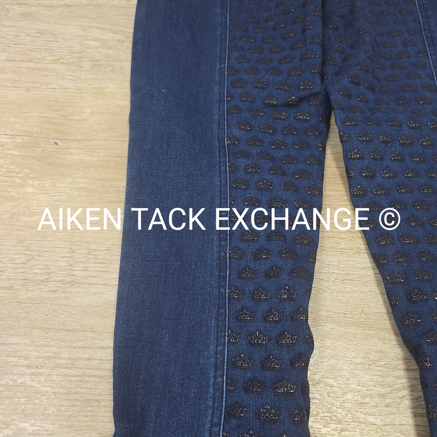 Esprit Stretch Denim Silicone Grip Full Seat Breeches, Women's Large