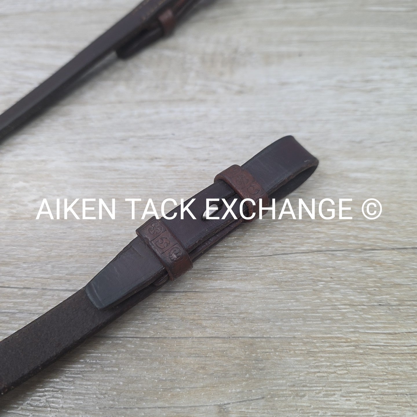 Stubben Plain Laced Reins, Brown, 60"