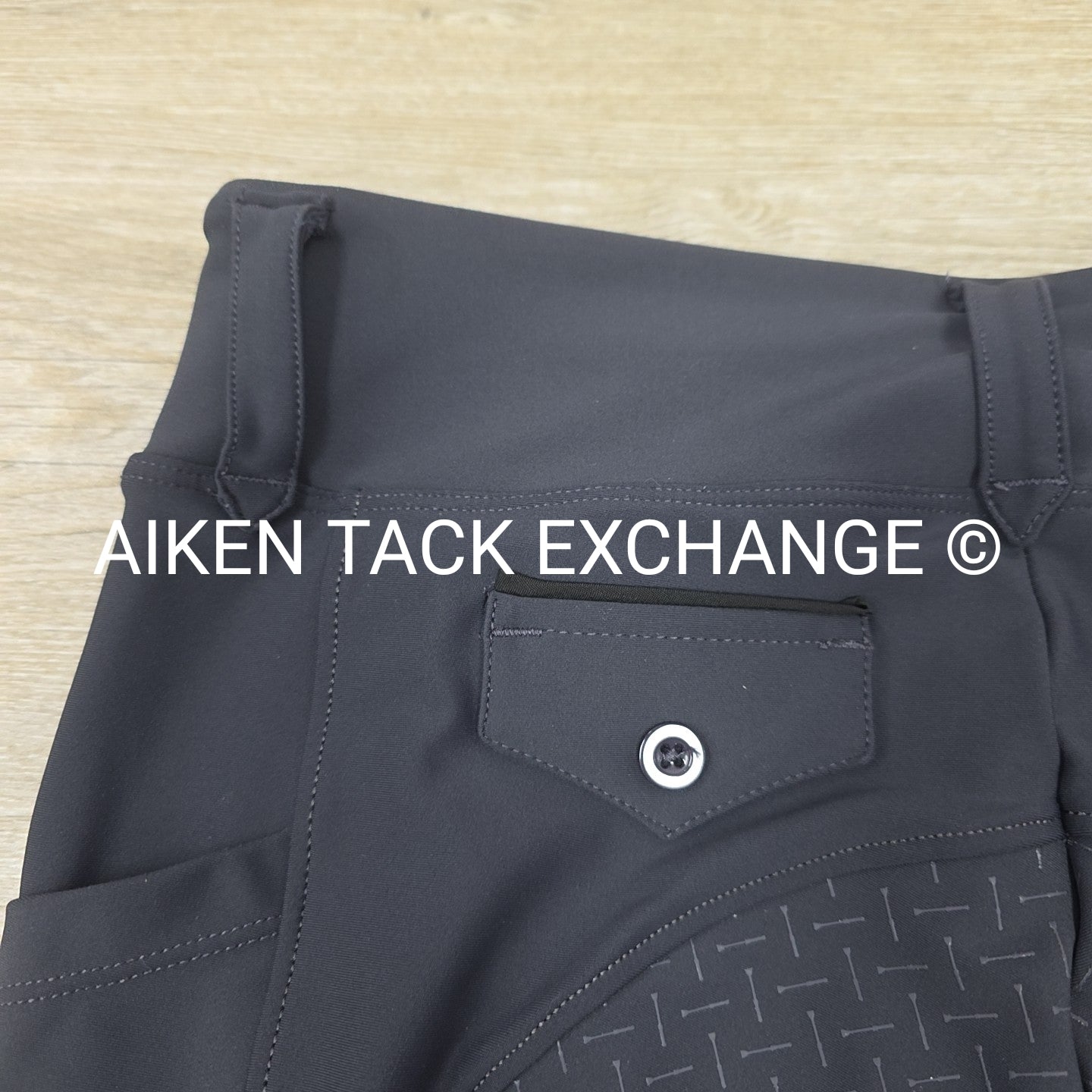 Free Ride Equestrian Silicone Grip Full Seat Pull On Tights, Women's Medium