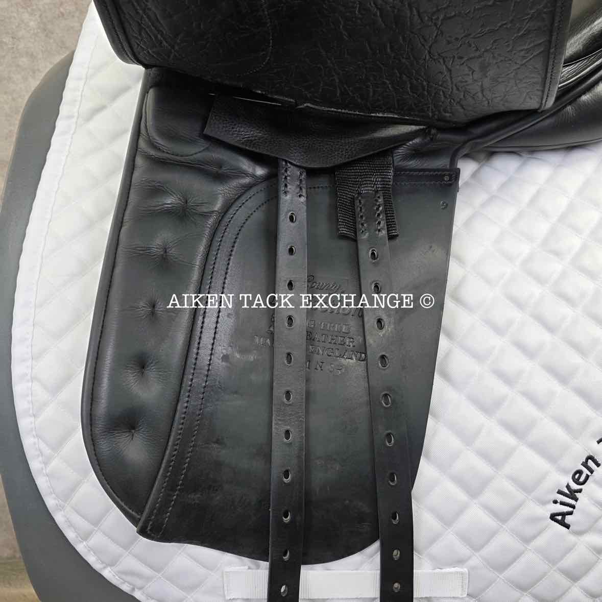 2011 County Perfection Dressage Saddle, 17" Seat, Adjustable Flap, Medium Narrow Tree, Wool Flocked Panels