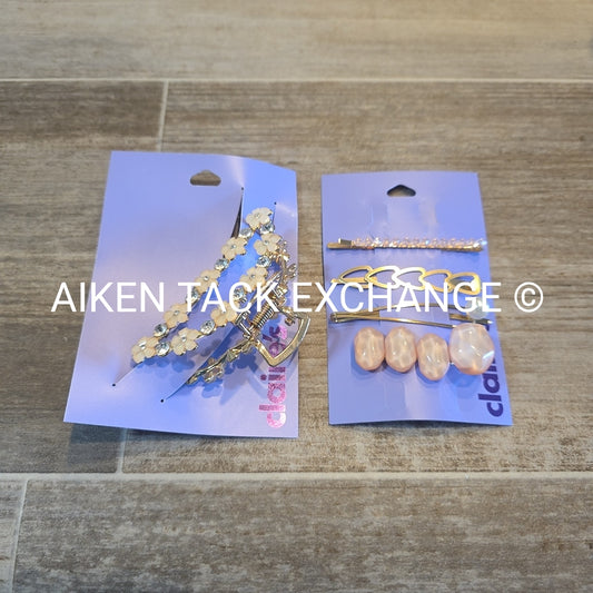 Claire's Hair Bundle -  1 Claw Clip, 4 Hair Clips