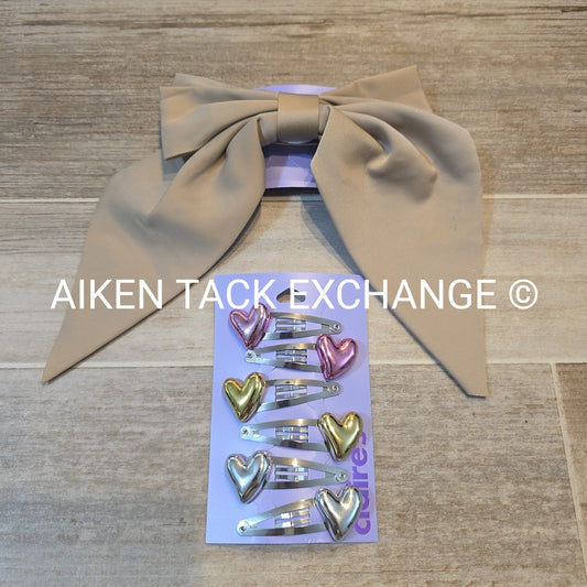 Claire's Hair Clip Bundle - 6 Small, 1 Large