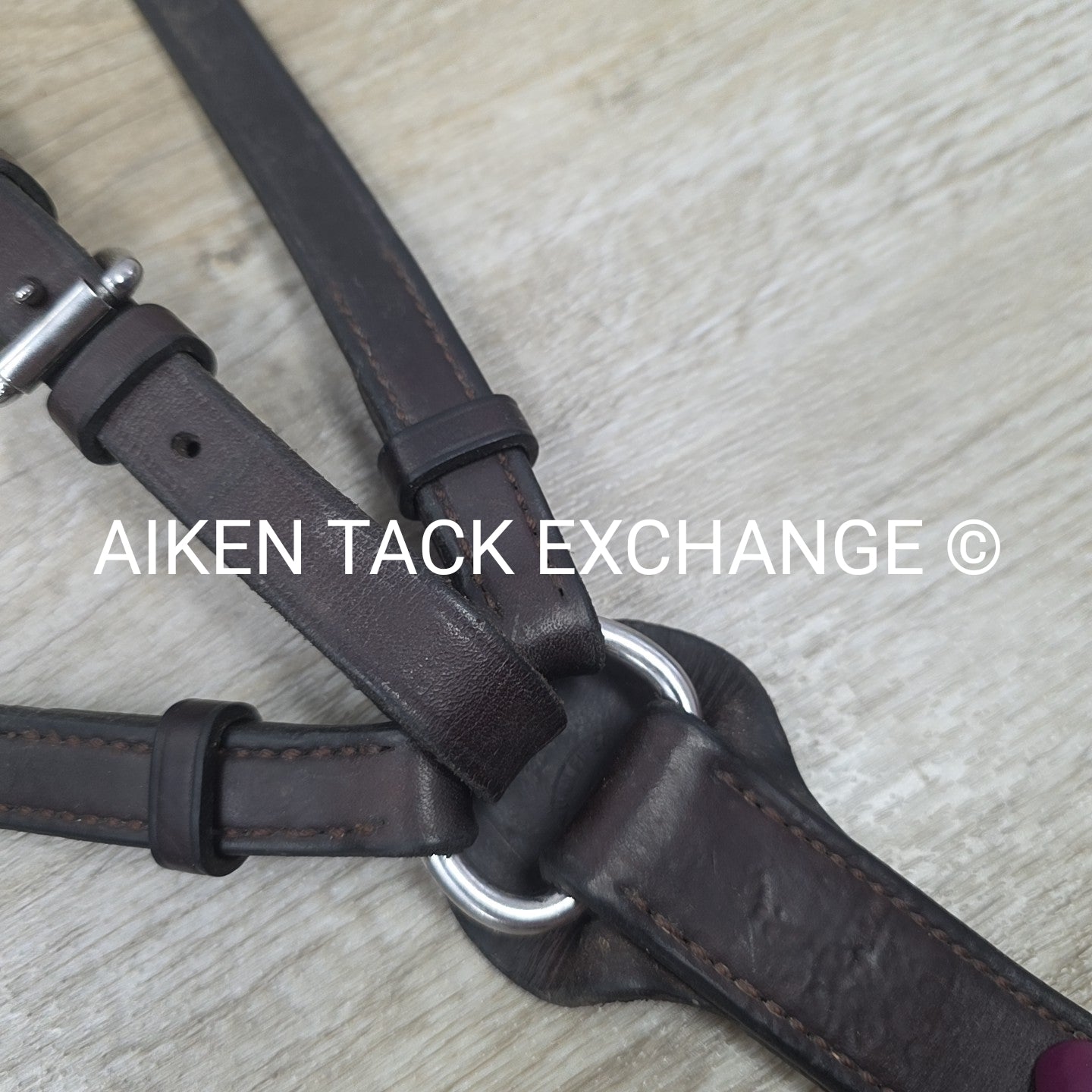 Nunn Finer Hunting Breastplate with Running Martingale Attachment, Brown, Size F