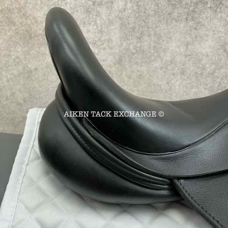 2018 Custom Saddlery Wolfgang Solo MKII Monoflap Dressage Saddle, 18" Seat, Adjustable Tree, Wool Flocked Panels