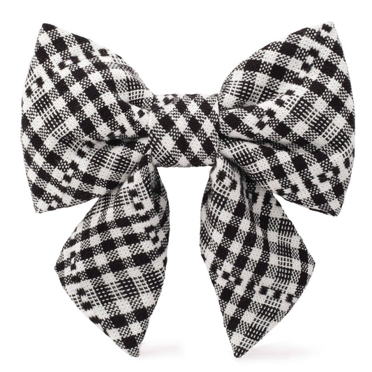 The Foggy Dog - Heather Taylor Home x TFD Soho Black Lady Dog Bow: Large