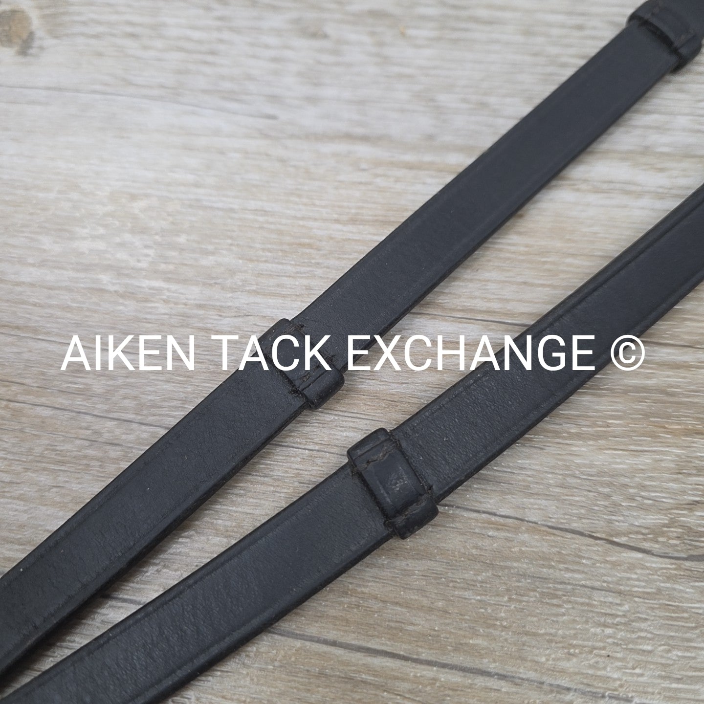 BARGAIN BUNDLE: 2 Pairs Leather Reins with Hand Grips, Black