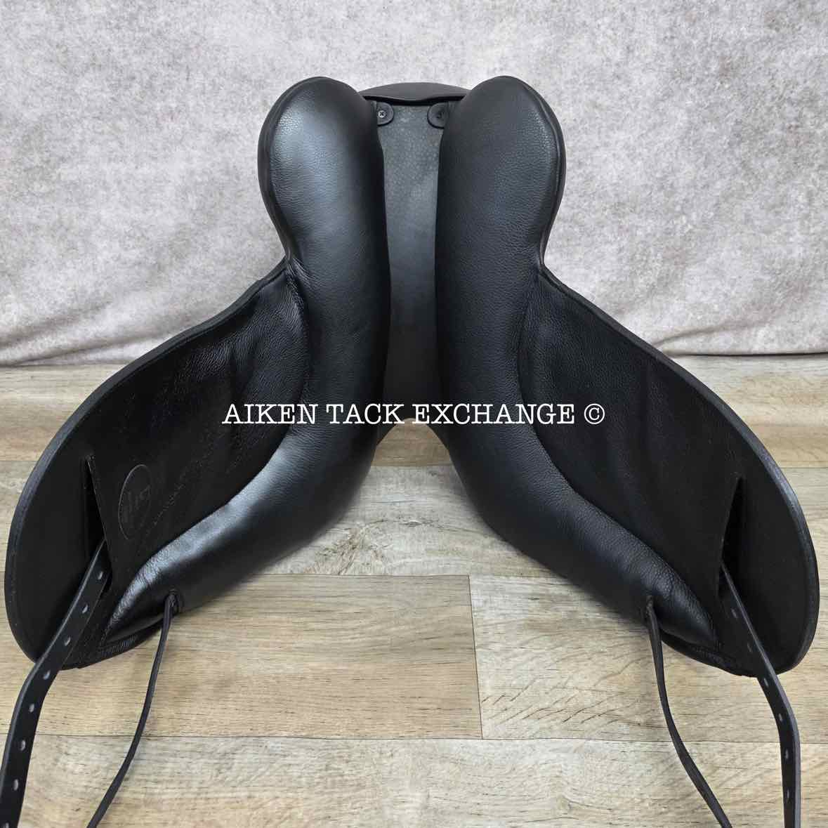 2024 Envy by Custom Saddlery Aurora Monoflap Dressage Saddle, 17.5" Seat, Adjustable Tree, Wool Flocked Panels