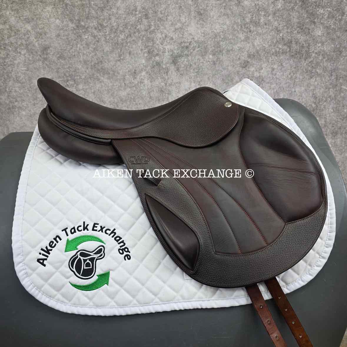 2020 CWD SE09 Monoflap Jump Saddle, 18" Seat, 2A Flap, Medium Tree, Foam Panels, Full Buffalo Leather