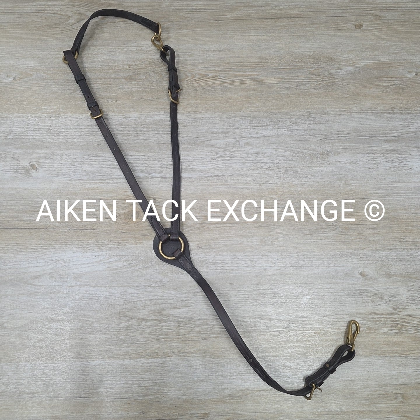 Tory Leather Flat Hunt Breastplate, Brown, Size Cob