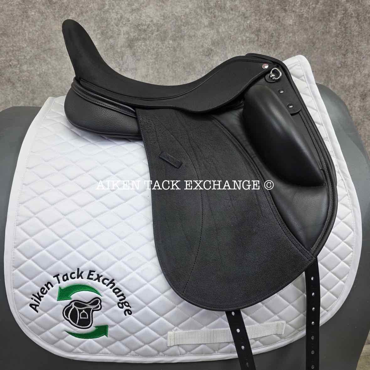 2025 Custom Saddlery Wolfgang Constanze 2 Monoflap Dressage Saddle, 17.5" Seat, Adjustable Tree, Wool Flocked Panels