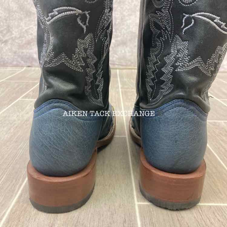 Lagrange Ostrich Square Toe Western Boot, Size 7