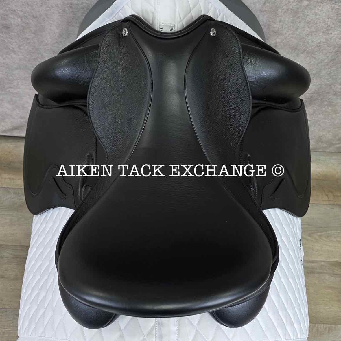 2023 Envy by Custom Saddlery Aurora Monoflap Dressage Saddle, 17.5" Seat, Adjustable Tree, Wool Flocked Panels
