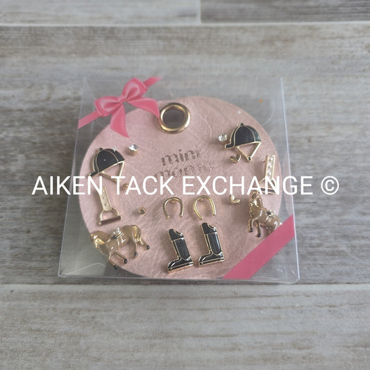 Equestrian Earring Set - 8 Pairs Total