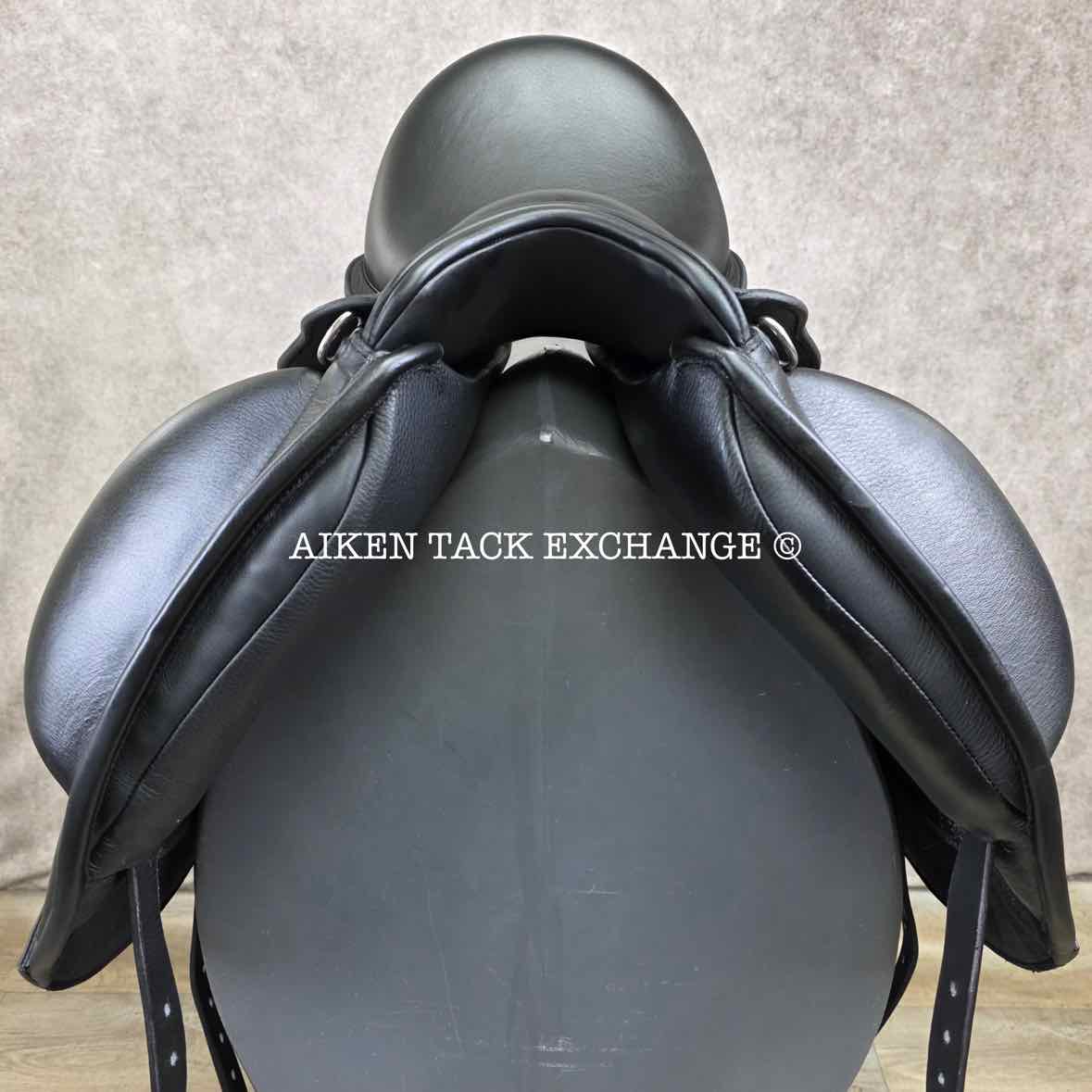 2024 Envy by Custom Saddlery Aurora Monoflap Dressage Saddle, 17.5" Seat, Adjustable Tree, Wool Flocked Panels