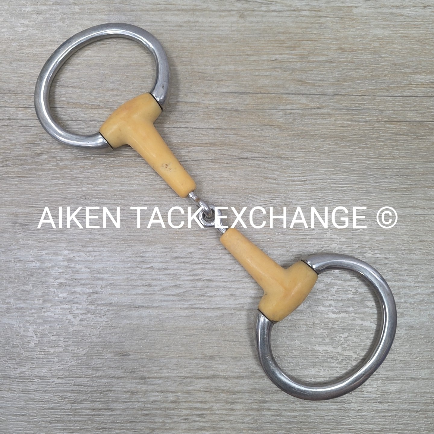 Single Joint Plastic Eggbutt Bit 5" (Has Chew Marks)