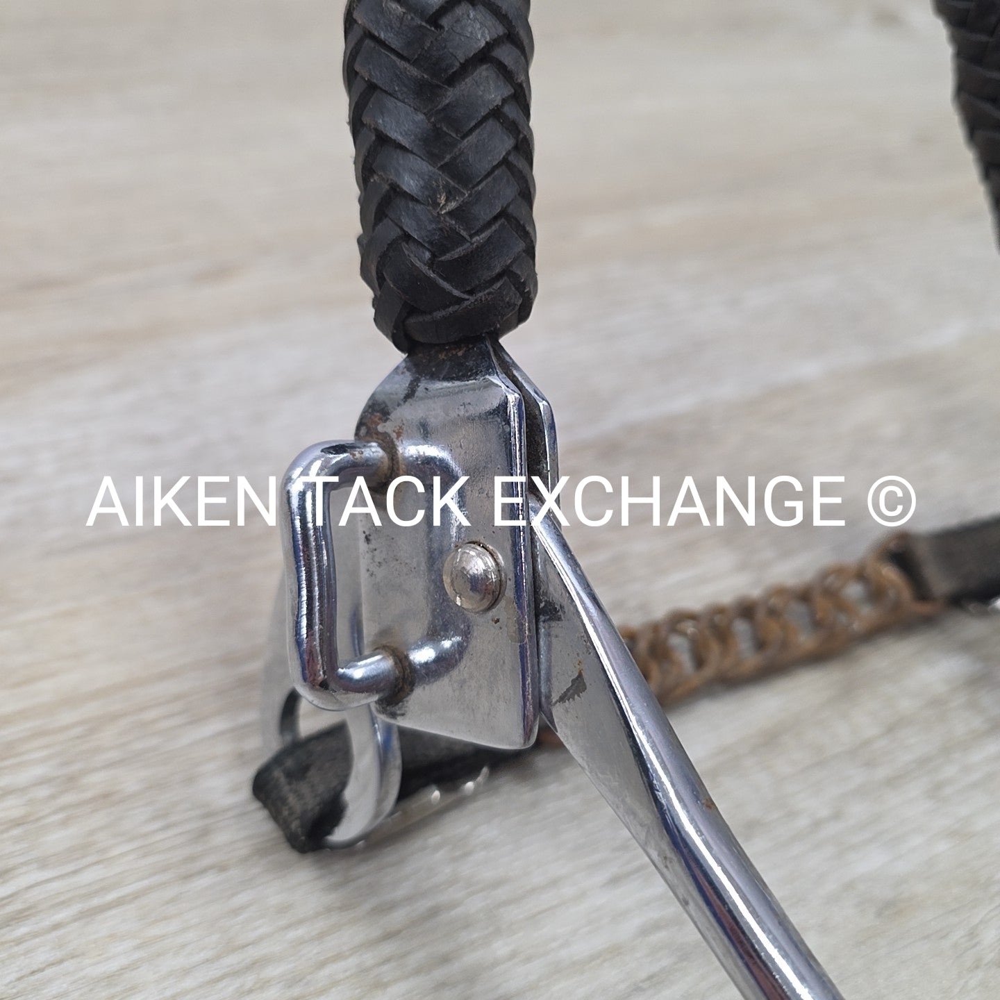 Mechanical Hackamore with Braided Nose