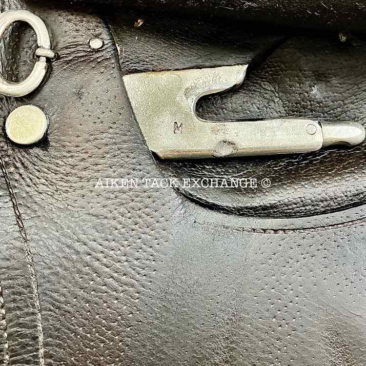 English Close Contact Jump Saddle, 17" Seat, Medium Tree, Foam Panels