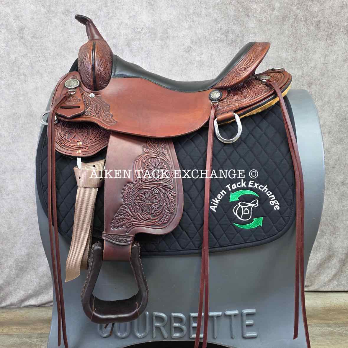 2024 High Horse by Circle Y 6864 Mesquite Western Saddle, 17" Seat, Wide Tree - Full QH Bars