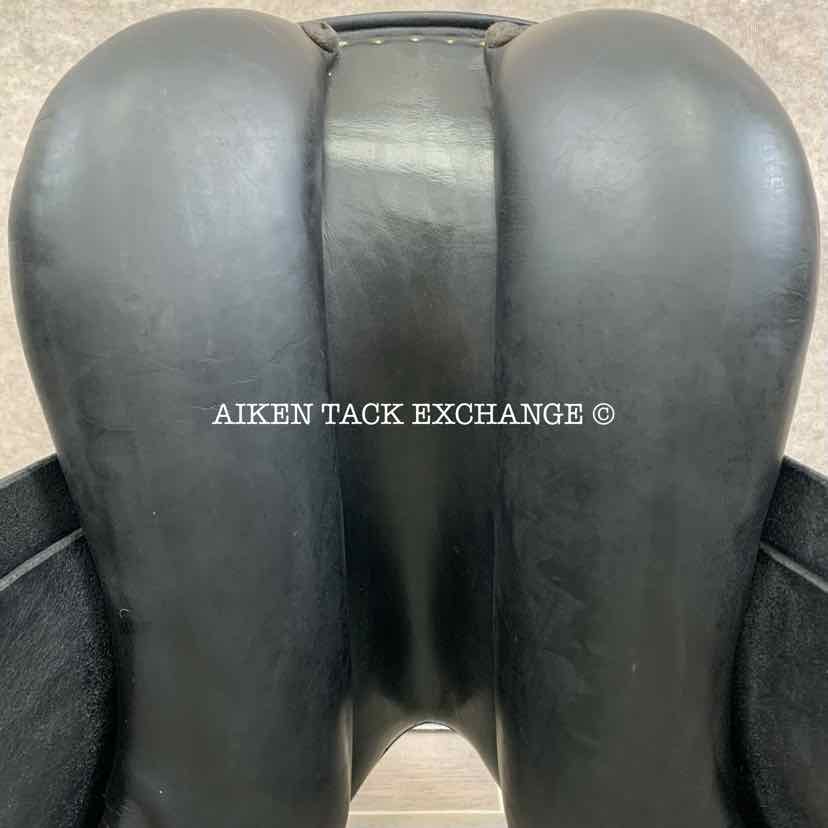 **SOLD** Jaguar by Harry Dabbs XKC Dressage Saddle, 17" Seat, Medium Wide Tree, Wool Flocked Panels, Buffalo Leather