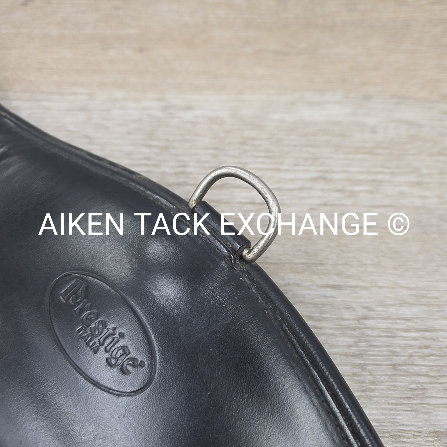 Prestige Padded Leather Short Girth, Black, 24"