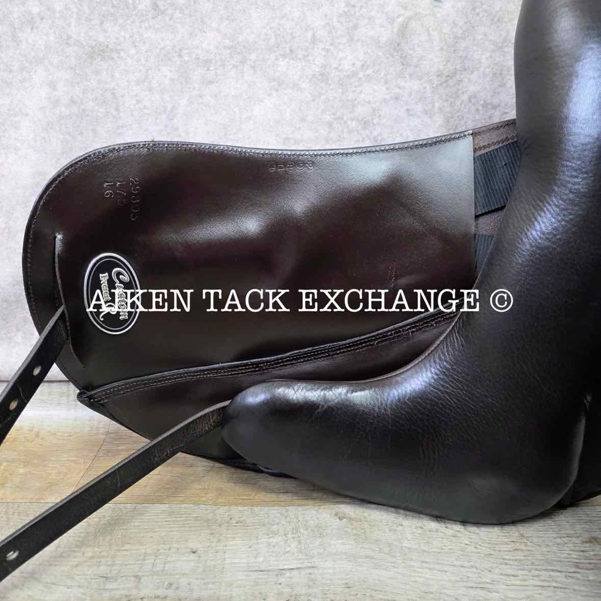 2021 Custom Saddlery Everest R Monoflap Dressage Saddle, 17.5" Seat, Adjustable Tree, Wool Flocked Panels