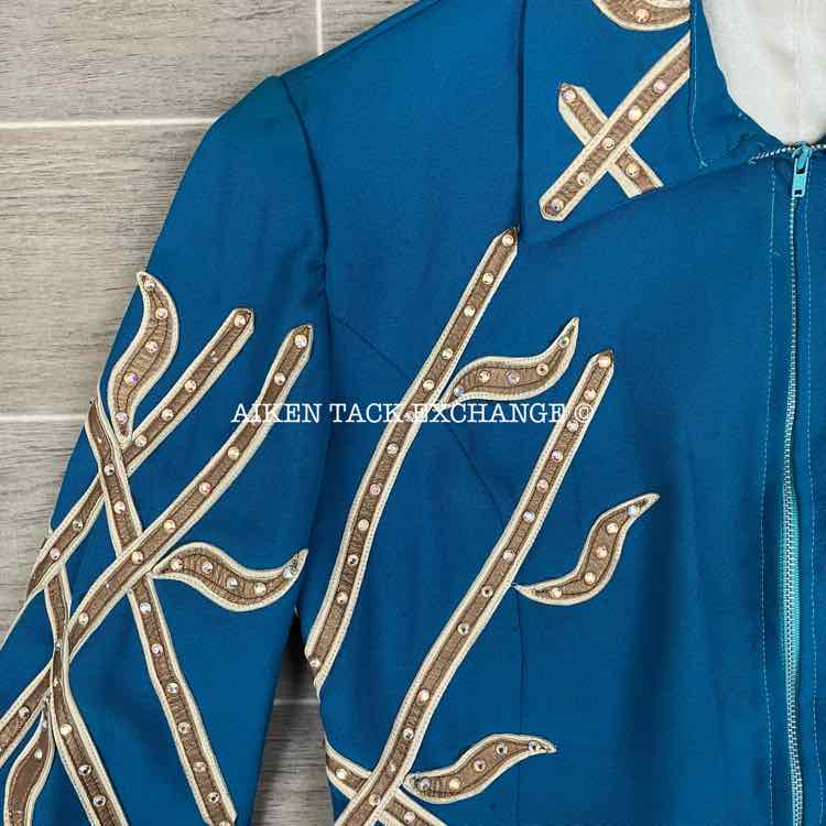 Custom Made Western Full Zip Show Coat and Pant Set, Small