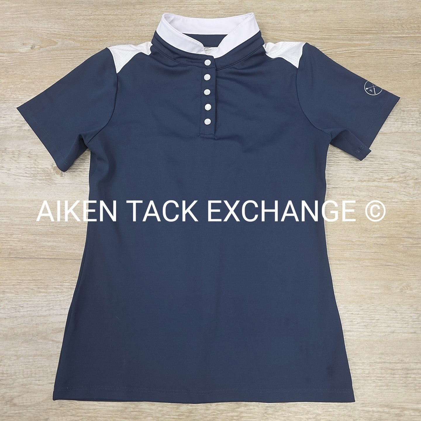 Free Ride Equestrian Devon Short Sleeve Show Shirt, Size Large