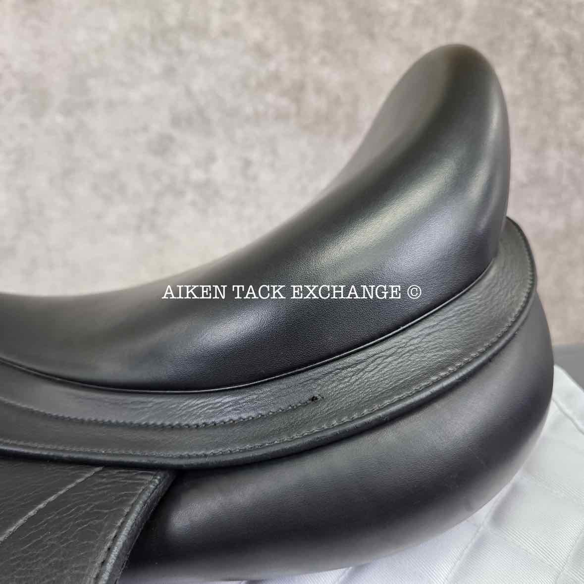 2016 Equipe Olympia Monoflap Dressage Saddle, 17.5" Seat, Medium Wide/Wide Tree, Foam Panels