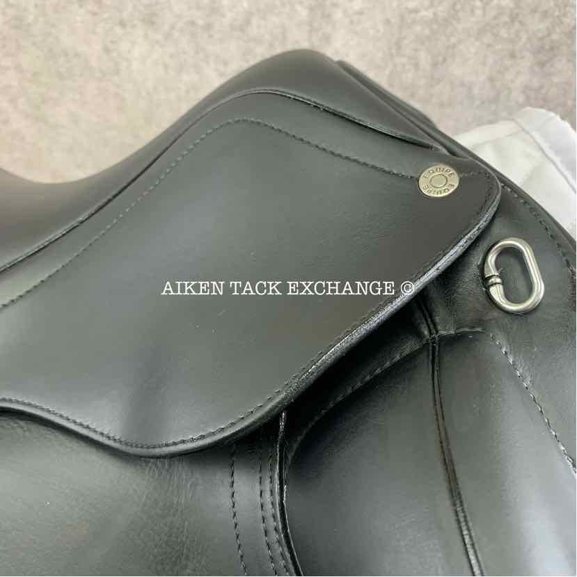 2018 Equipe Olympia Monoflap Dressage Saddle, 16" Seat, Extra Wide Tree, Foam Panels