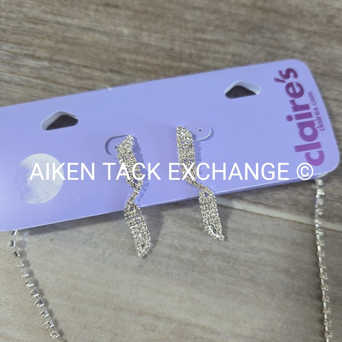 Claire's Bundle - 1 Tiara, 1 Set of Earrings, 1 Necklace