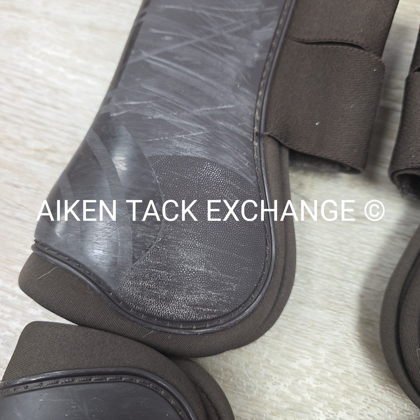 Horze Open Front Tendon Boot Set, Front & Hind, Brown, Size Full