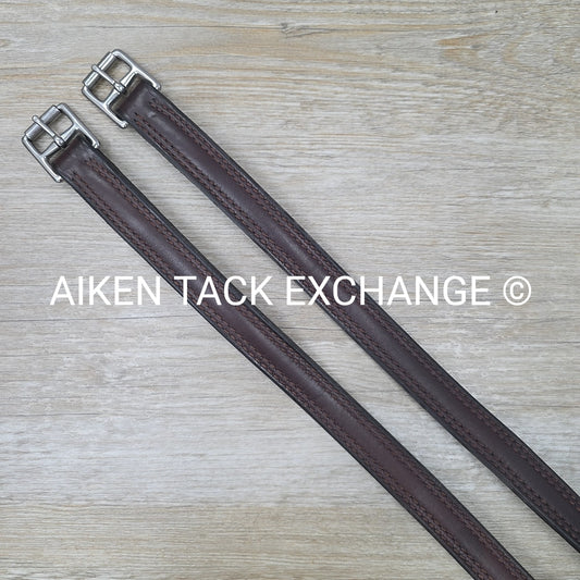 York Ridge Nylon Lined Stirrup Leathers, Brown, 60"