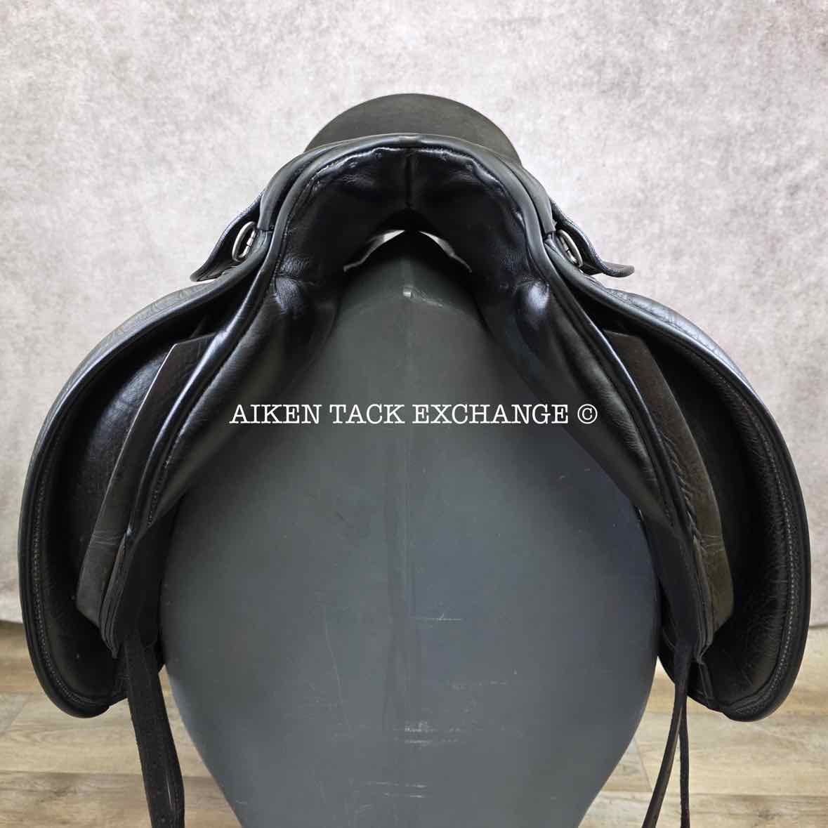 2003 Schleese JES Advanced Dressage Saddle, 17" Seat, Wide Tree, Wool Flocked Panels