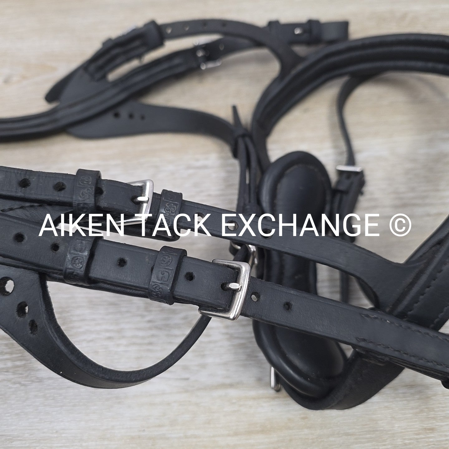 Stubben Freedom Bridle with Leather Grip Reins, Black, Size Full