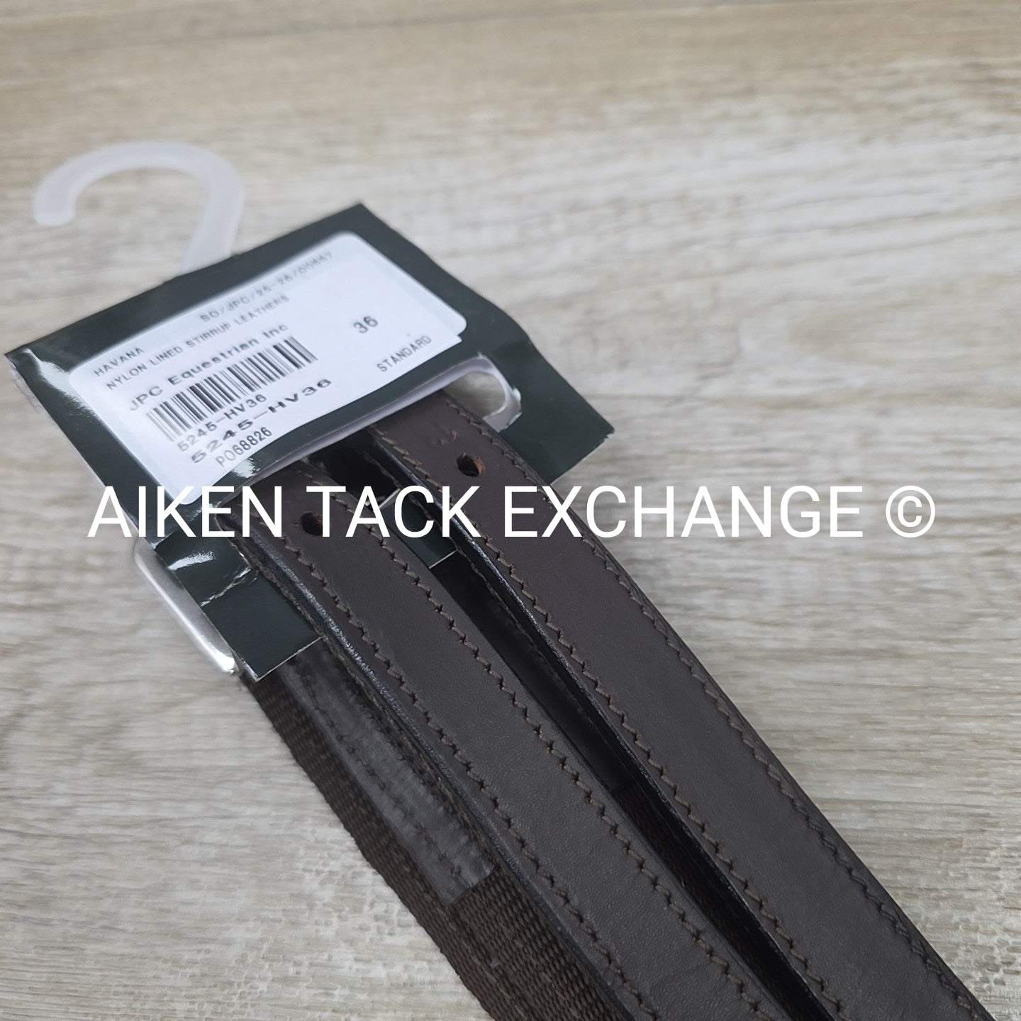 HDR Nylon Lined Stirrup Leathers, Havana, 36"