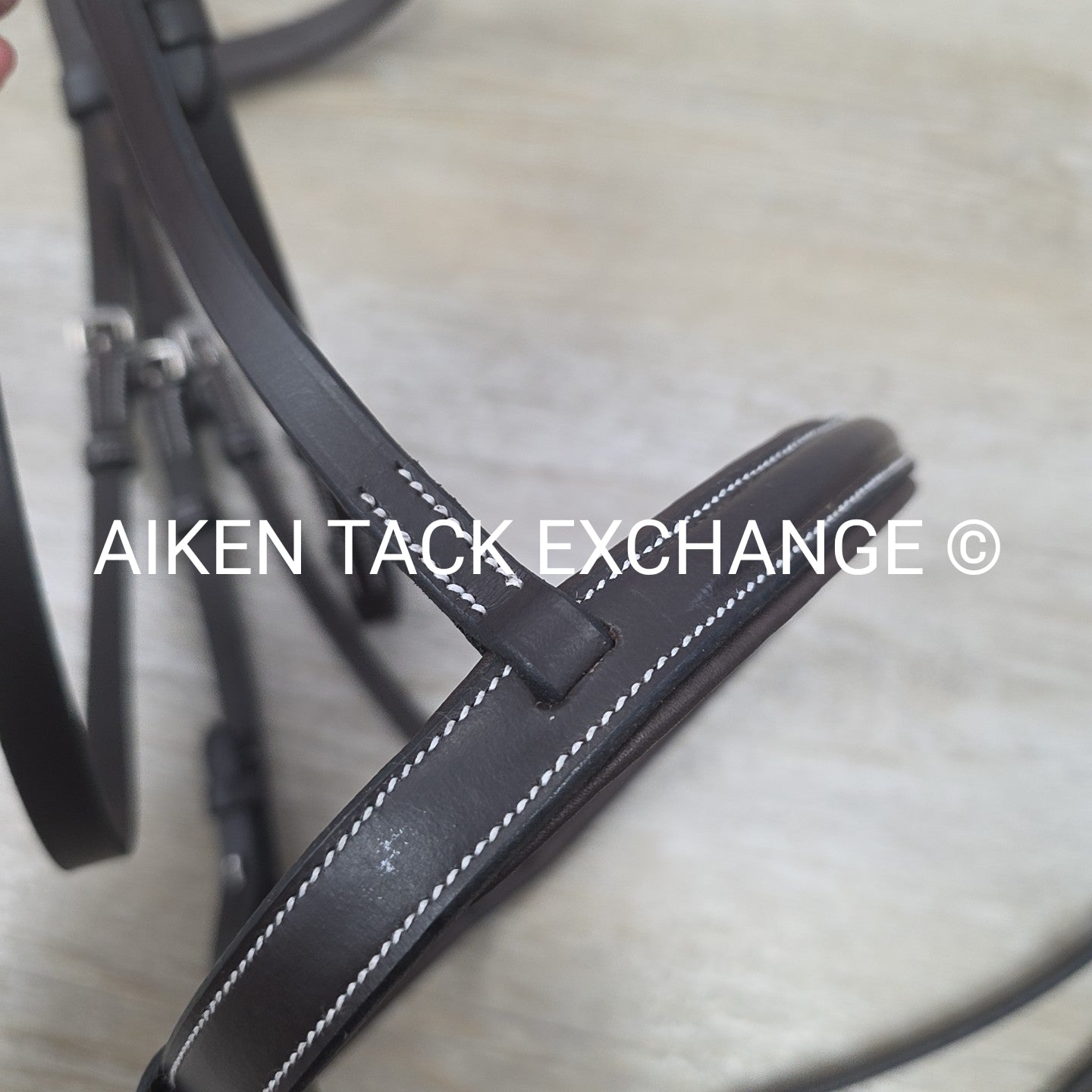 HDR Pro Mono Crown Padded Bridle with Reins, Havana, Size Cob