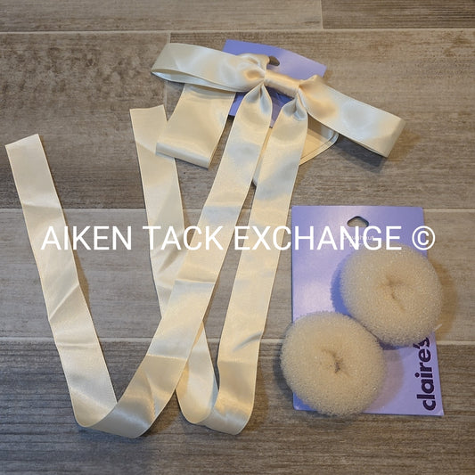 Claire's Hair Bundle - 2 Donuts, 1 Hair Clip