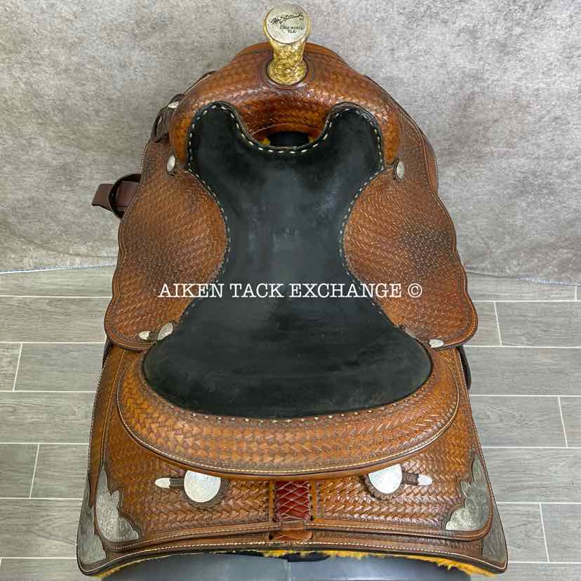 McLelland's Western Saddle, 14.5" Seat, Wide Tree - Full QH Bars