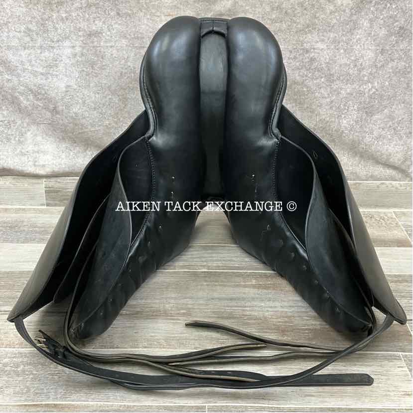 1990 Passier Katrin Dressage Saddle, 17" Seat, Medium Tree, Wool Flocked Panels